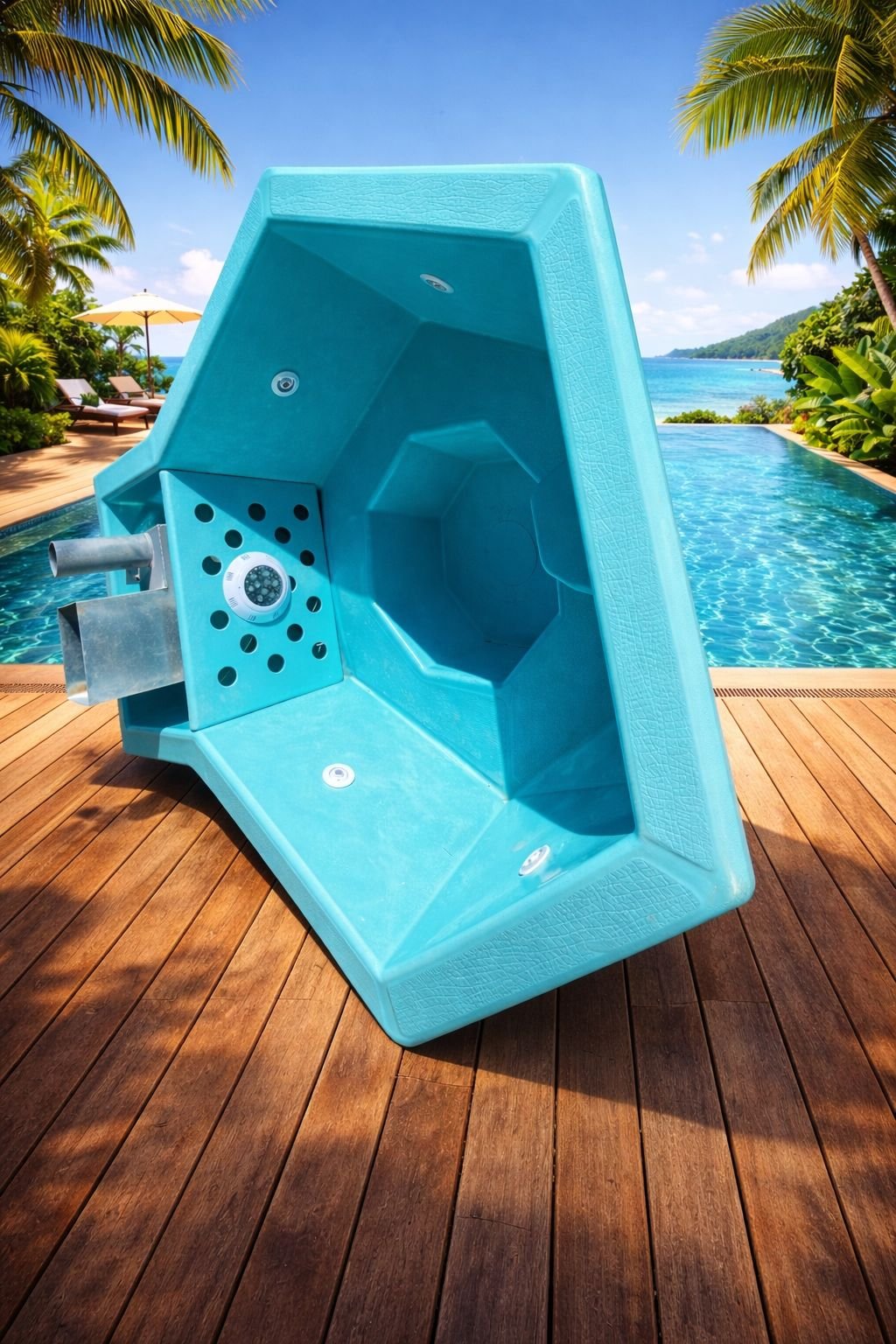 tinaja hexagonal 4 personas